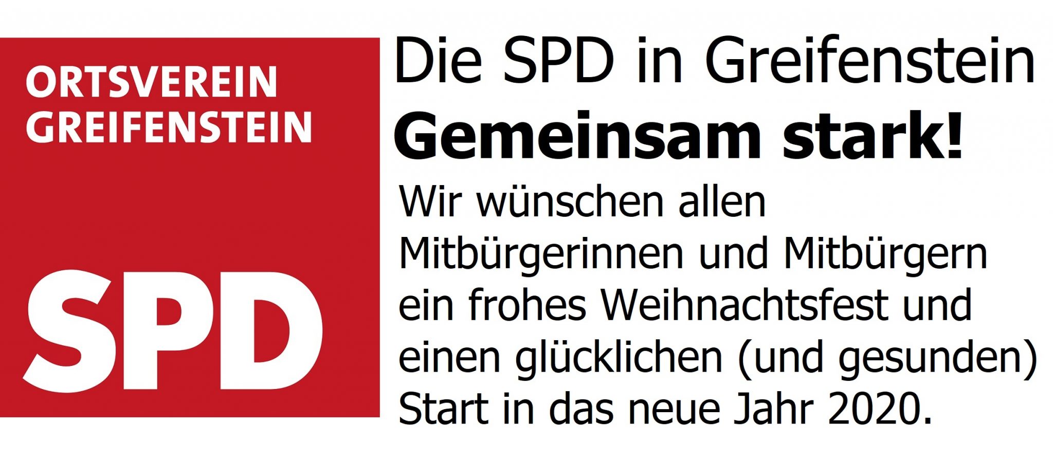 Weihnachtsgrüße der Greifensteiner SPD! › Gemeinsam stark!